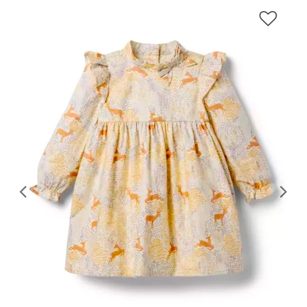 Janie and Jack Deer Twill Dress